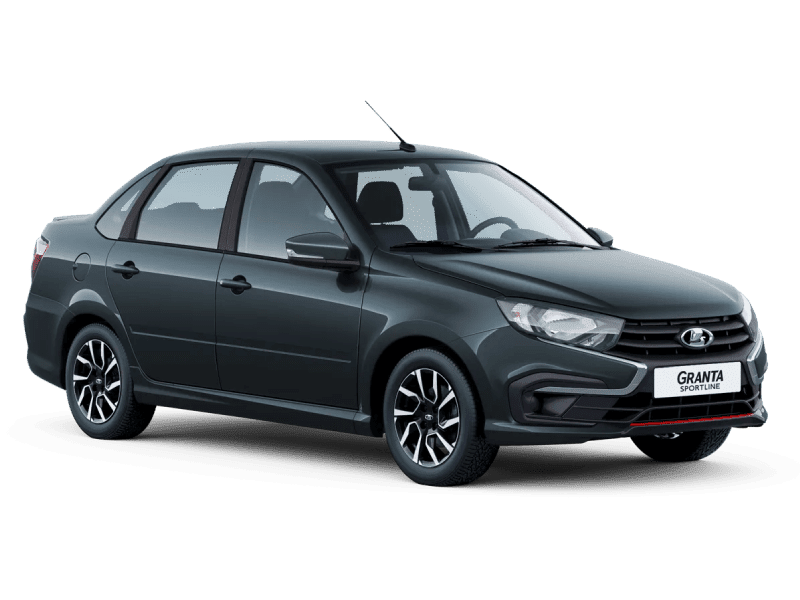 Купить Lada Granta Sportline в Уфе - СЕРЕБРИСТО-ТЕМНО-СЕРЫЙ "БОРНЕО" (633) - МЕТАЛЛИК
